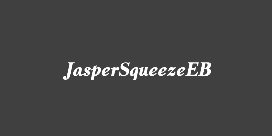 Fonte JasperSqueezeEB