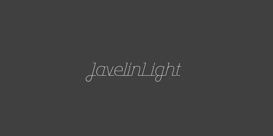 Fonte JavelinLight