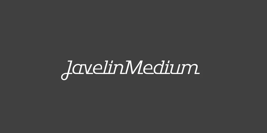 Fonte JavelinMedium