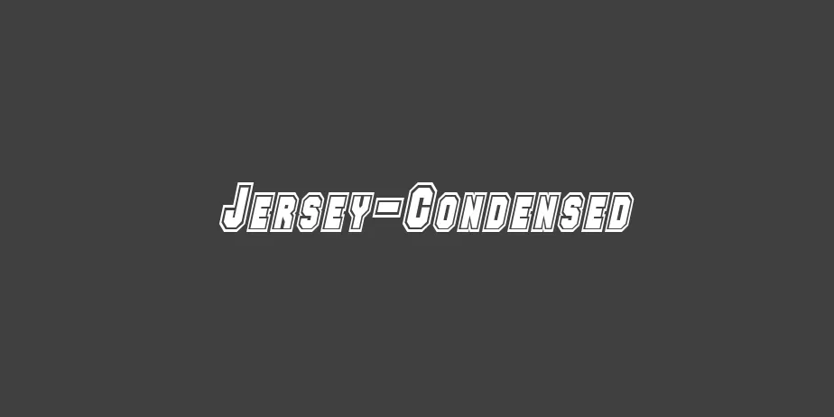 Fonte Jersey-Condensed