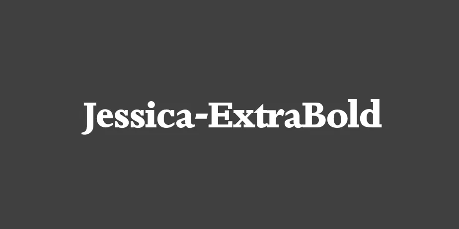 Fonte Jessica-ExtraBold