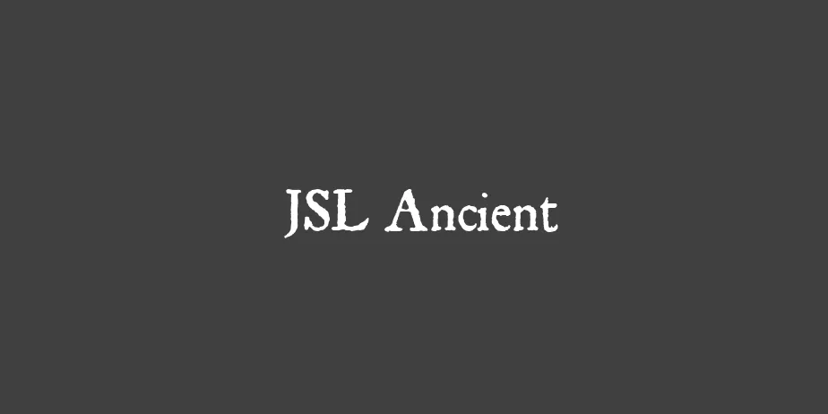 Fonte JSL Ancient