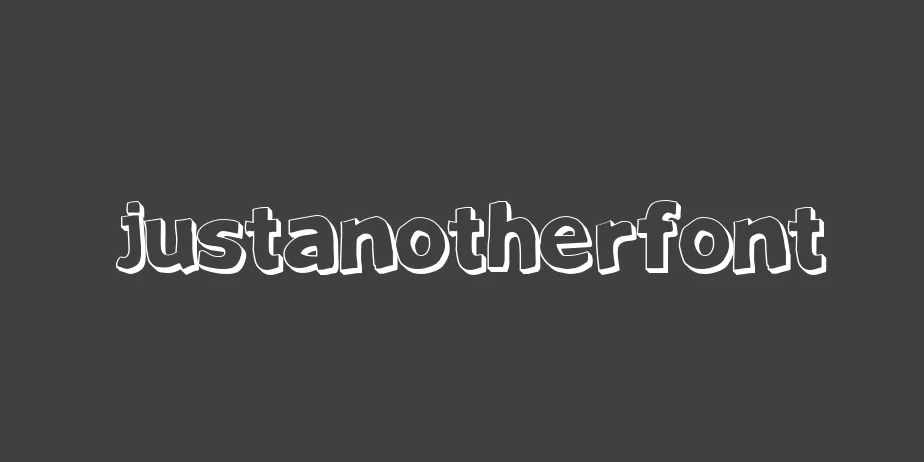 Fonte JustAnotherFont