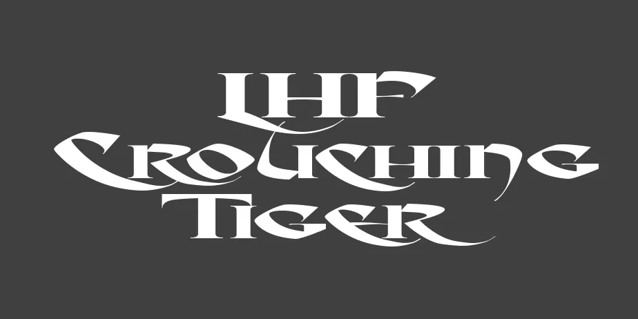 Fonte LHF Crouching Tiger