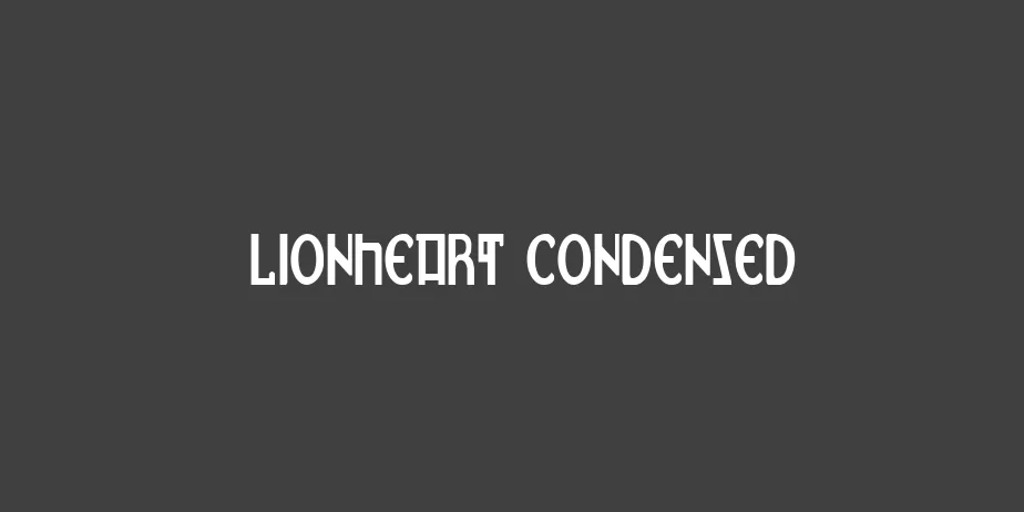 Fonte Lionheart Condensed