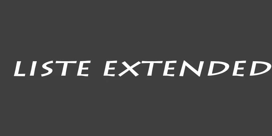 Fonte Liste Extended