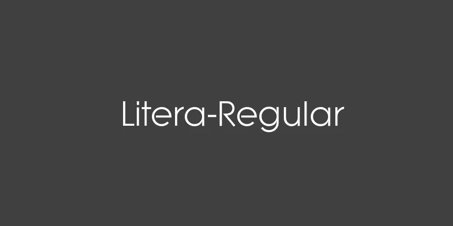 Fonte Litera-Regular