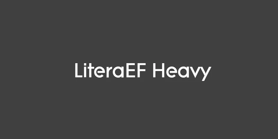 Fonte LiteraEF Heavy