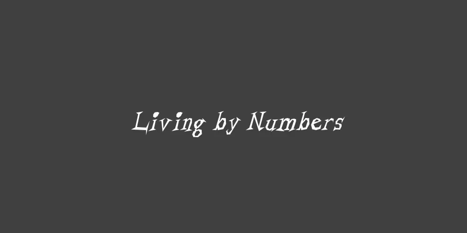 Fonte Living by Numbers