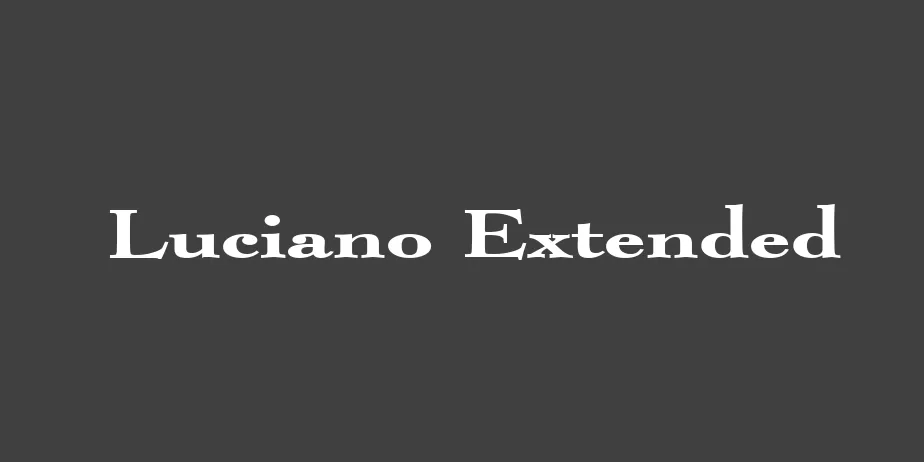 Fonte Luciano Extended