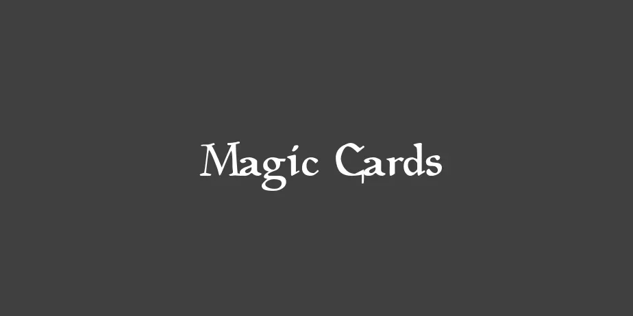 Fonte Magic Cards