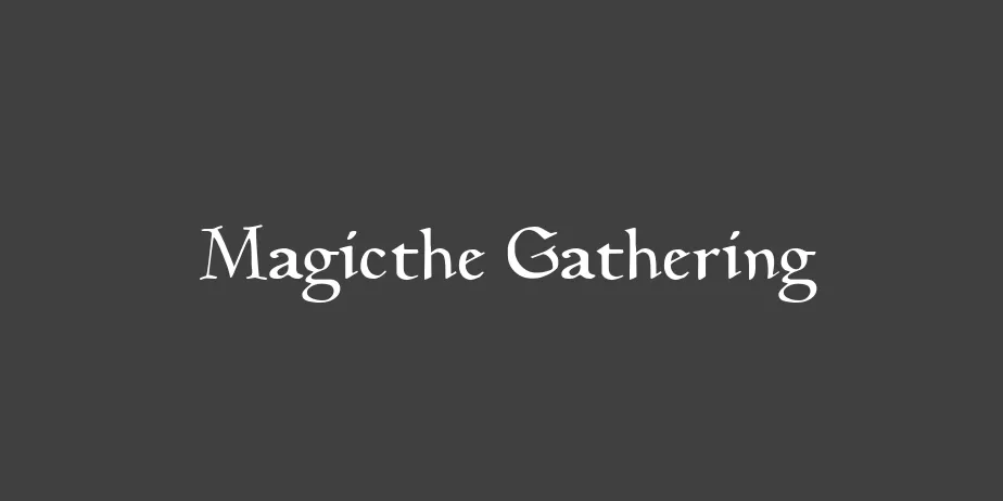 Fonte Magicthe Gathering