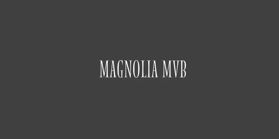 Fonte Magnolia MVB