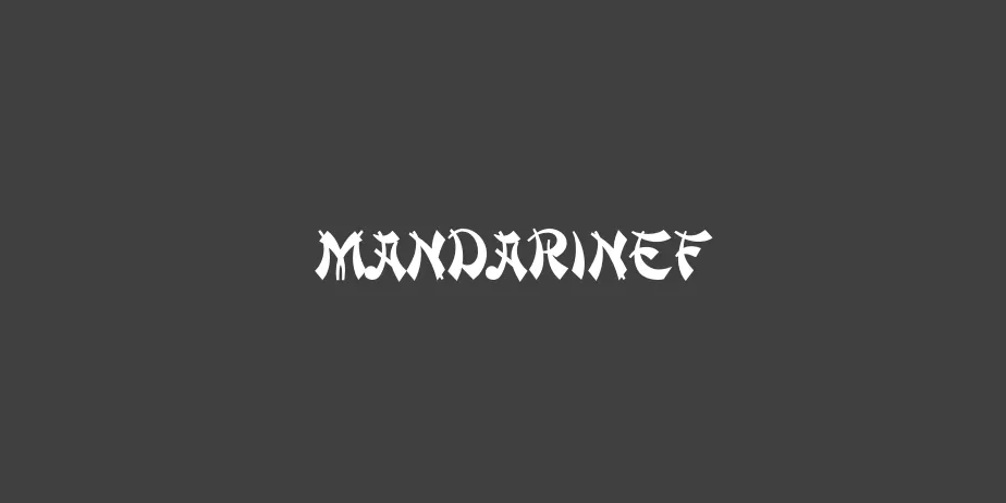 Fonte MandarinEF