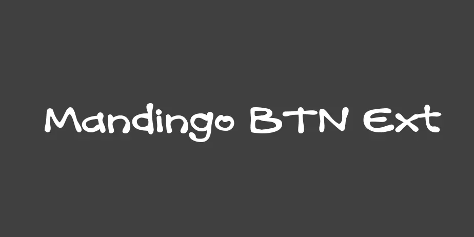 Fonte Mandingo BTN Ext