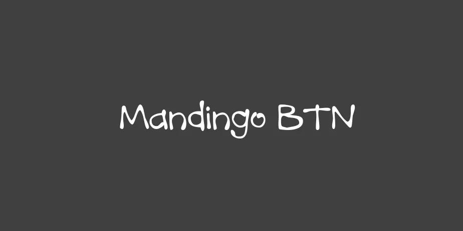 Fonte Mandingo BTN