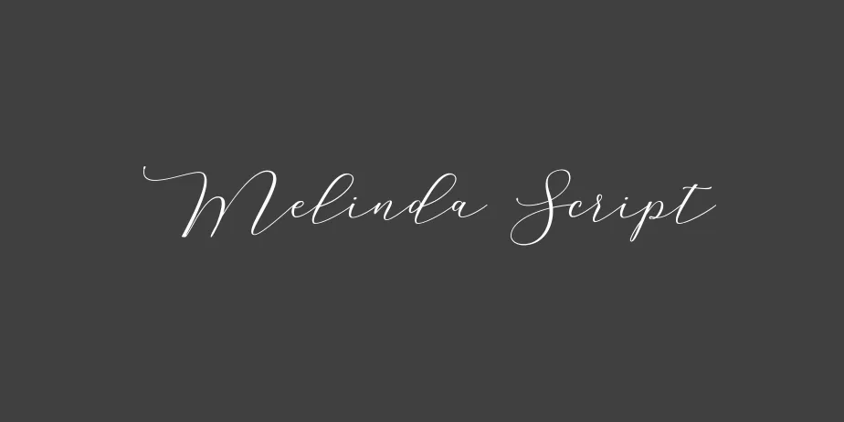 Fonte Melinda Script