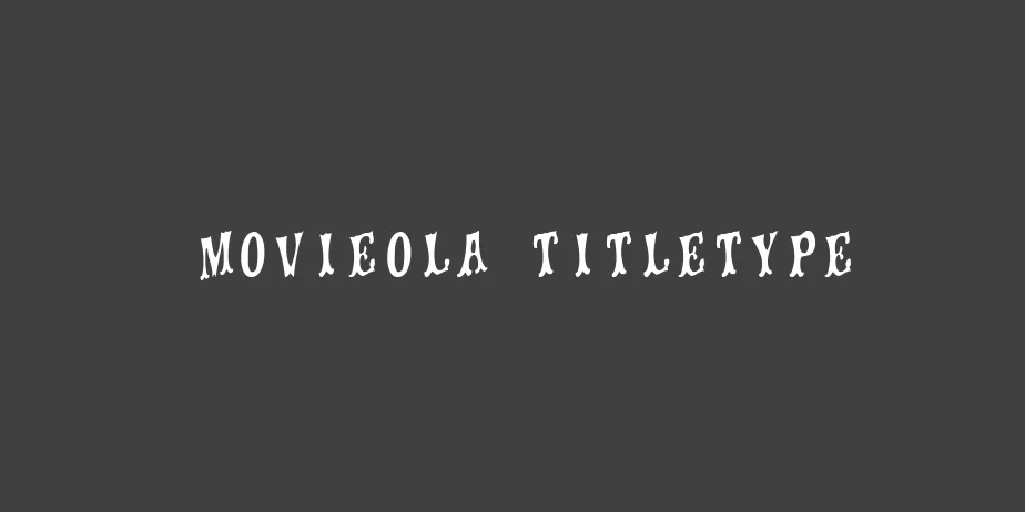 Fonte movieola titletype