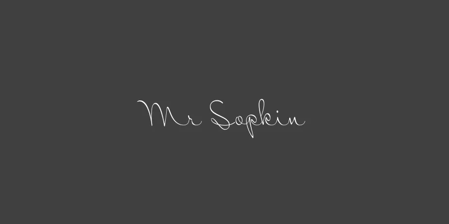 Fonte Mr Sopkin