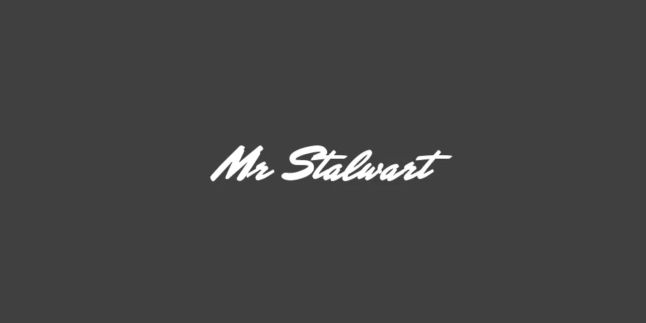 Fonte Mr Stalwart