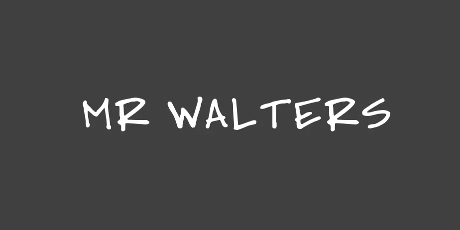 Fonte Mr Walters