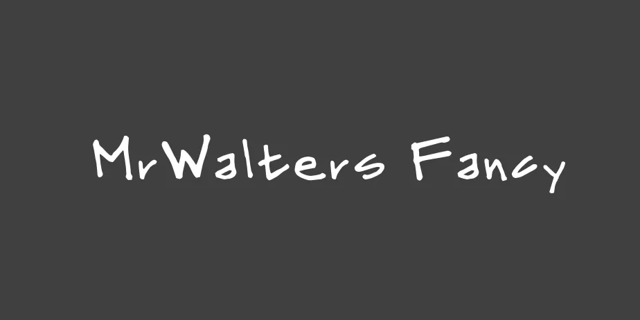 Fonte MrWalters Fancy