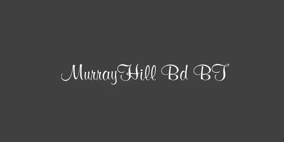 Fonte MurrayHill Bd BT