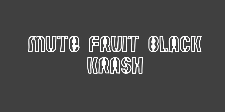 Fonte Mute Fruit Black Krash