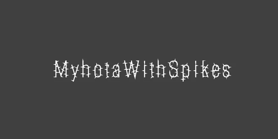 Fonte MyhotaWithSpikes