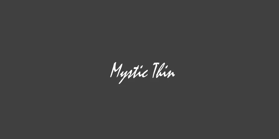 Fonte Mystic Thin