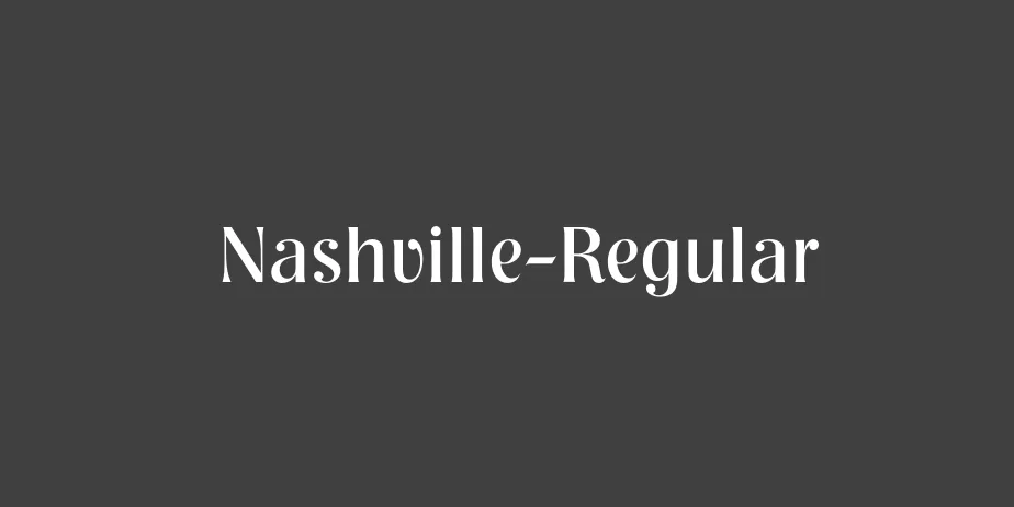 Fonte Nashville-Regular