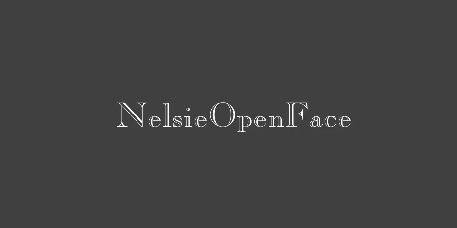 Fonte NelsieOpenFace