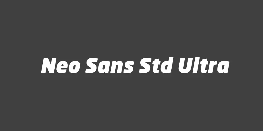 Fonte Neo Sans Std Ultra