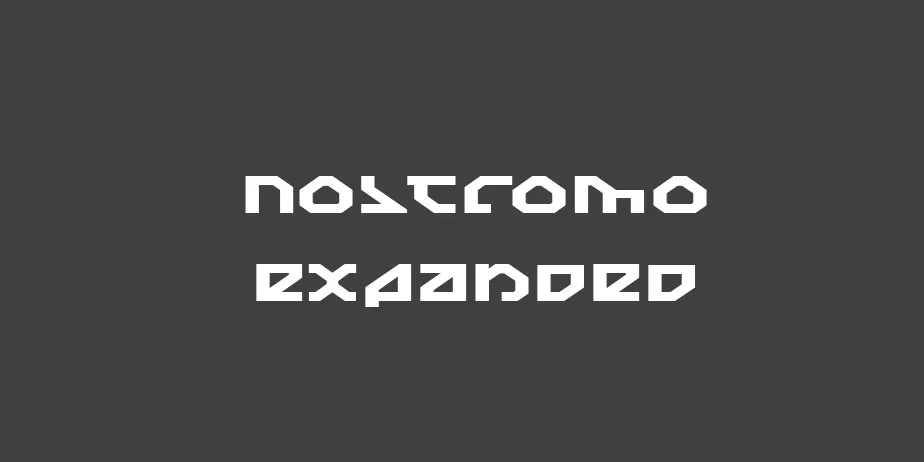 Fonte Nostromo Expanded