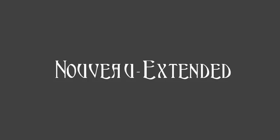 Fonte Nouveau-Extended