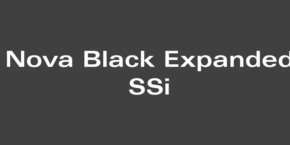 Fonte Nova Black Expanded SSi