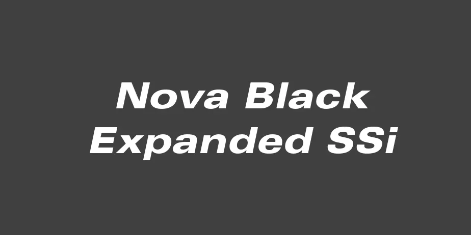 Fonte Nova Black Expanded SSi