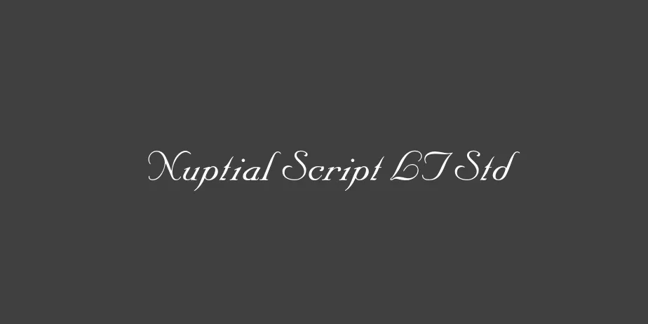 Fonte Nuptial Script LT Std