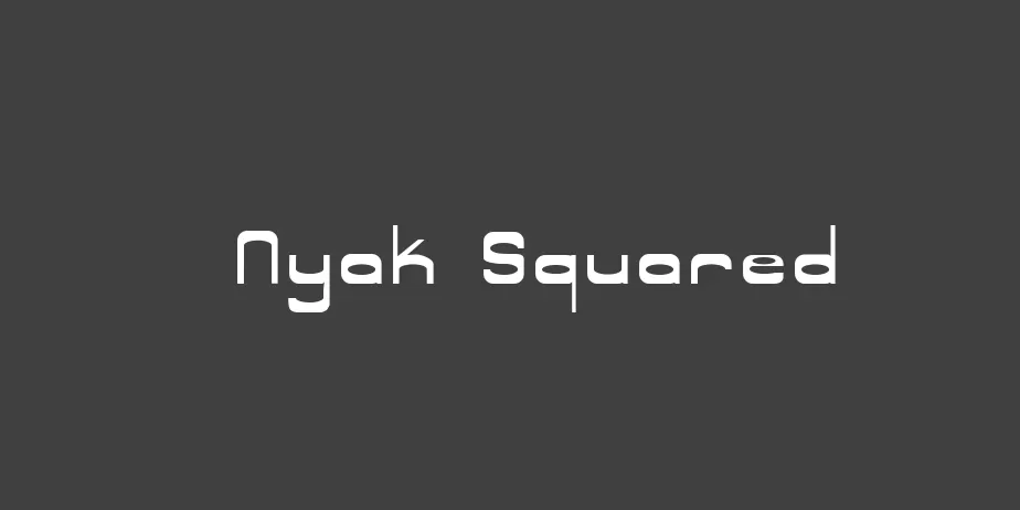 Fonte Nyak Squared