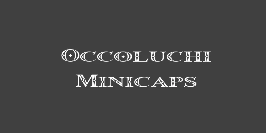 Fonte Occoluchi Minicaps