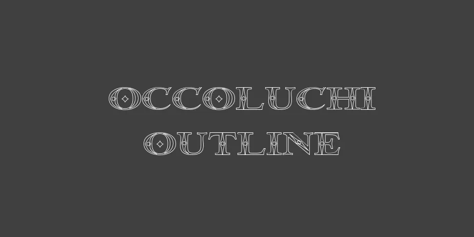 Fonte Occoluchi Outline