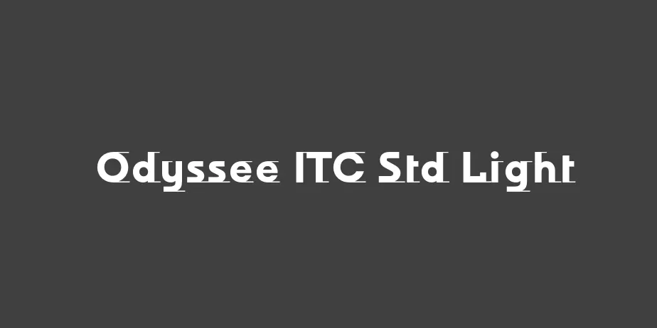 Fonte Odyssee ITC Std Light