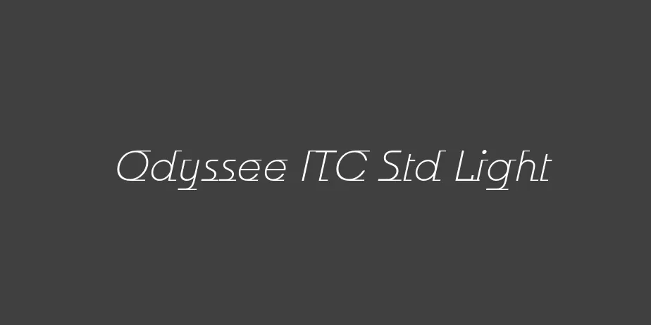 Fonte Odyssee ITC Std Light