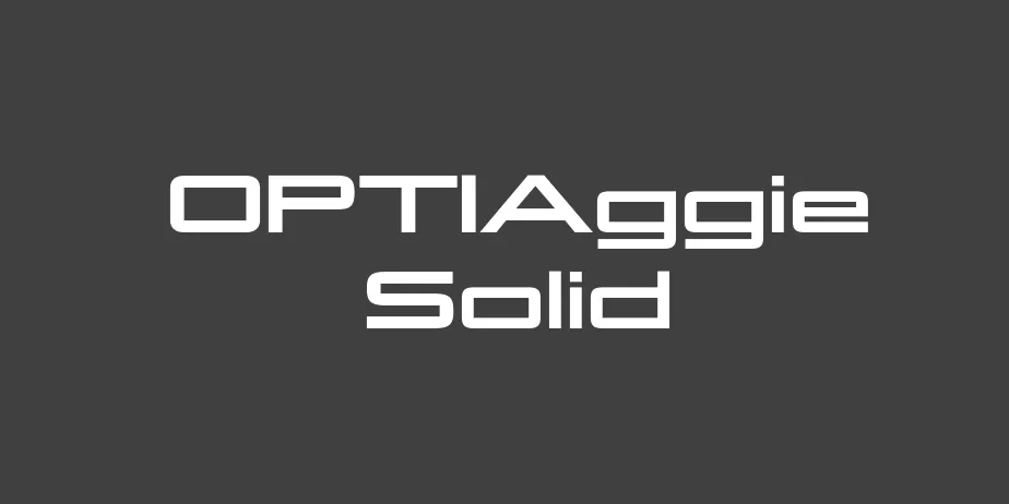 Fonte OPTIAggie Solid
