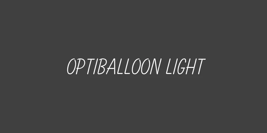 Fonte OPTIBalloon Light