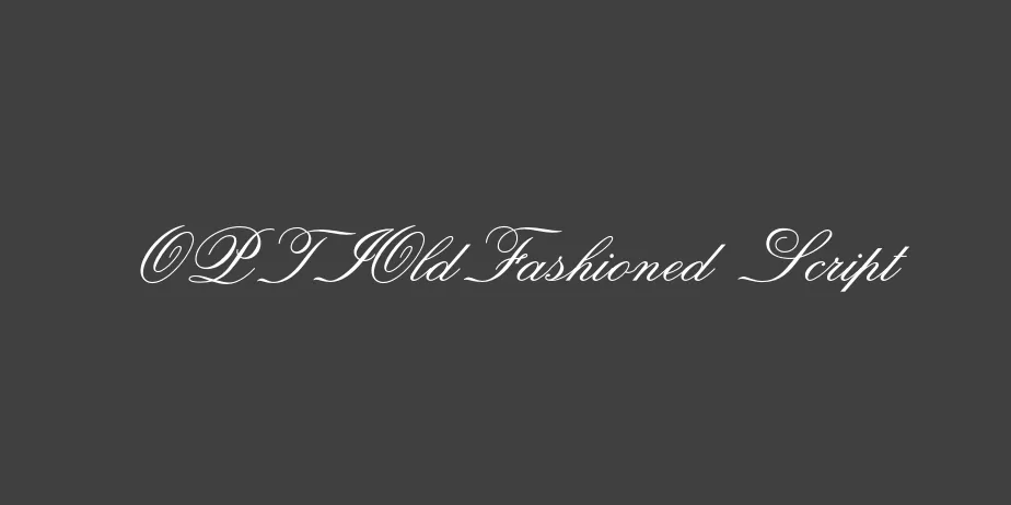 Fonte OPTIOldFashioned Script