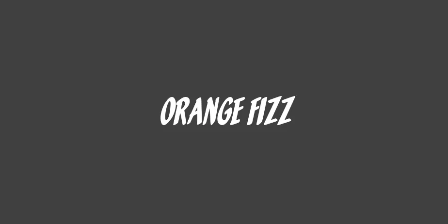 Fonte Orange Fizz