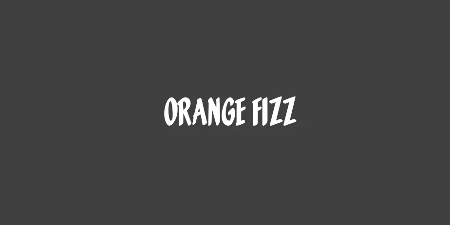 Fonte Orange Fizz