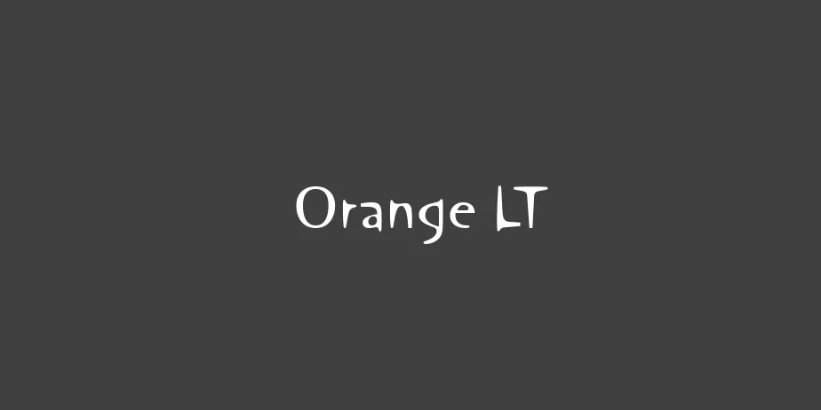 Fonte Orange LT