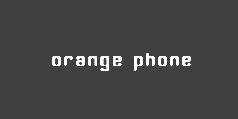 Fonte orange phone